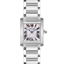 Cartier — Cartier Tank Francaise Small Steel Mother of Pearl W51028Q3 — Watch — resale