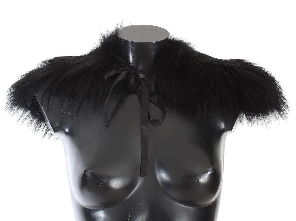 Dolce & Gabbana — Dolce & Gabbana Fox Fur Collar Scarf — Accessory — resale