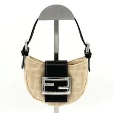 Fendi — Fendi Mamma Baguette Mini Croissant Pattern — Handbag — resale