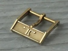 JAEGER LECOULTRE GOLD LAMINATED BUCKLE 14mm BUCKLE JAEGER 14mm GOLD PLATED 2