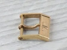 JAEGER LECOULTRE GOLD LAMINATED BUCKLE 14mm BUCKLE JAEGER 14mm GOLD PLATED 4