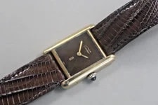 Must de Cartier Tank "Turtle Shield Dial" Manual Wind Small Size 4