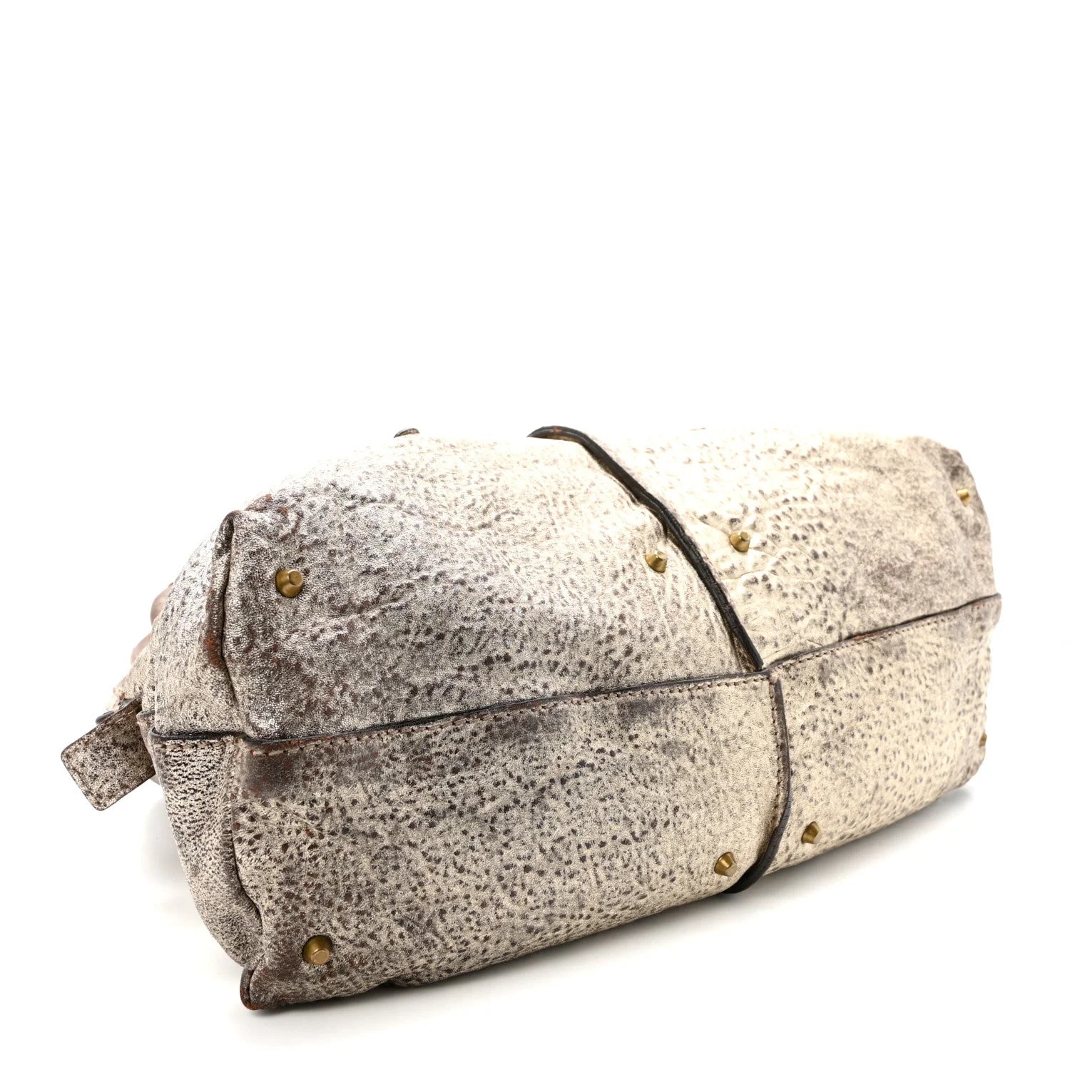 Metallic Pebbled Medium Paddington Satchel 4