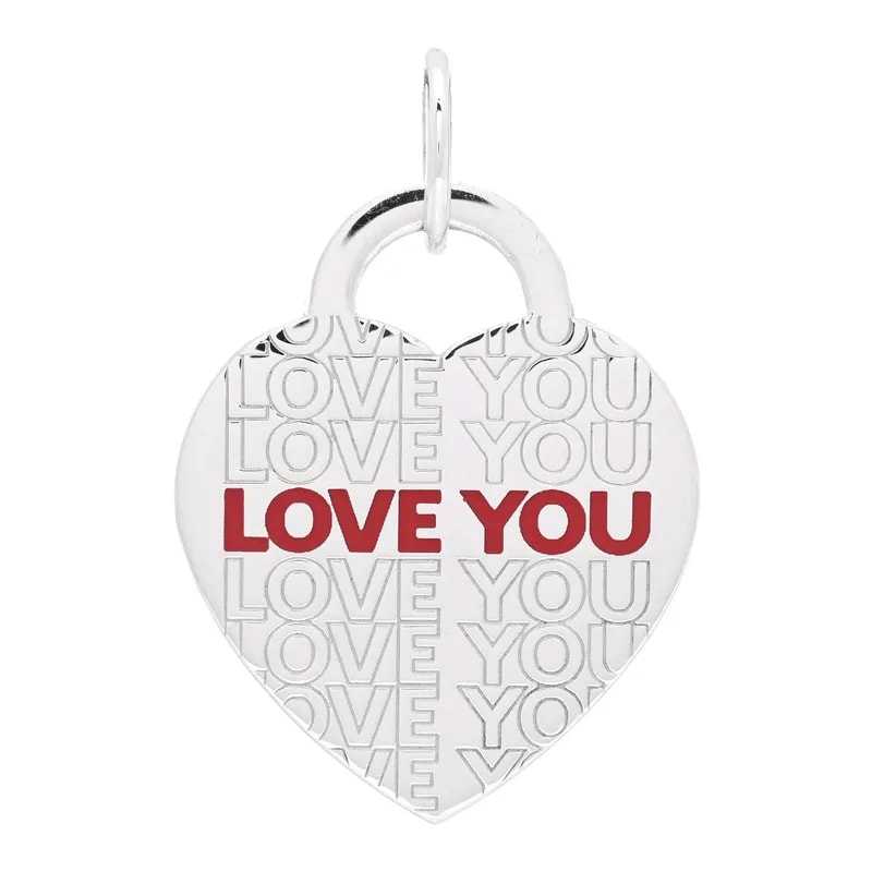 Tiffany & Co. — Enamel Love YOU Heart Charm — Jewelry — resale