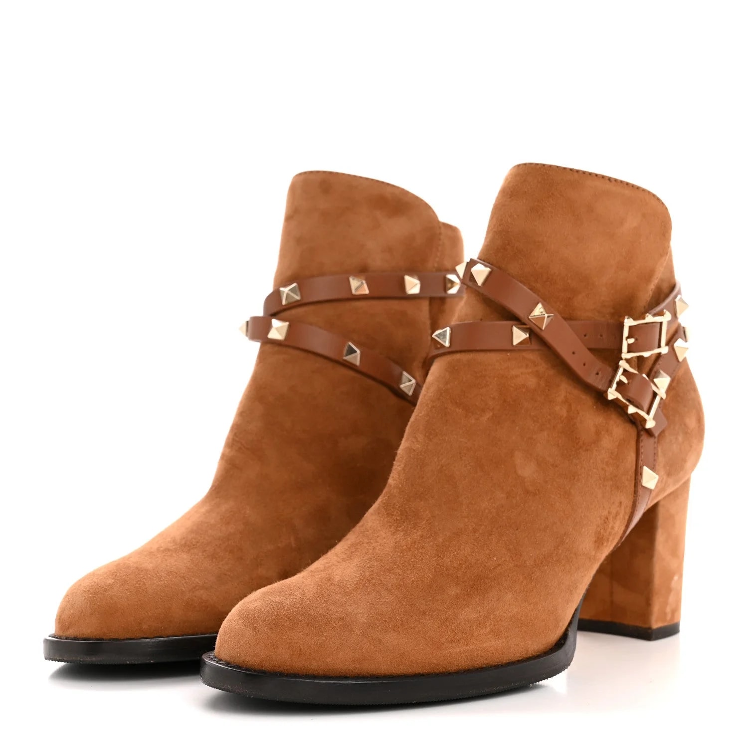 Rockstud Double Buckle 100mm Block Ankle 39.5 4