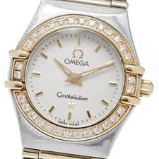 Omega — Omega Constellation Mini Diamond Bezel Quartz From Japan — Watch — resale