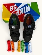 Nike SB Dunk Low Pro QS Polaroid 7.5 DH7722-001 OG Box Laces 2