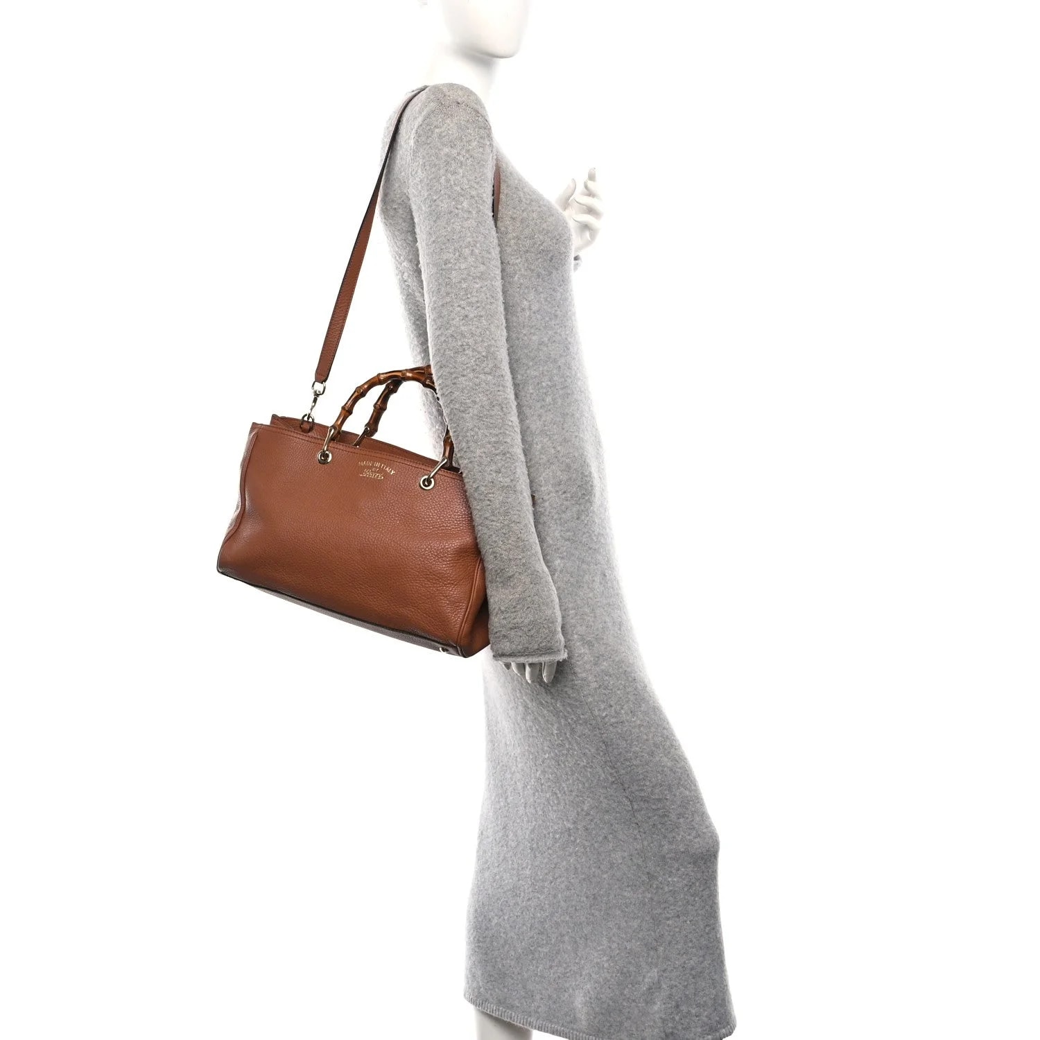 Pebbled Medium Bamboo Shopper Acero 2