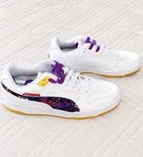 Puma ’S 10.5 309028-01 Floral Graphic Laces Nwob 2