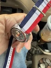 1960’s Sicura Breitling Chronograph Pepsi Bezel Runs Needs Service 2