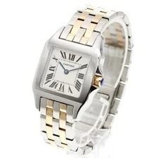 Cartier — Cartier Santos Dumont LM W25067Z6 26mm SS Beige Dial Quartz #C12252 — Watch — resale
