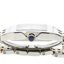 Cartier Santos Dumont LM W25067Z6 26mm SS Beige Dial Quartz #C12252 4