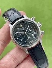 IWC — IWC Pilot's Flieger Chronograph 36mm 3741-001 Box Card Tag Full Set 1990s — Watch — resale