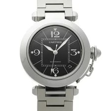 Cartier — Cartier Pasha C W31076M7 ( 2324) 35mm Stainless Steel Black #WW8667 — Watch — resale