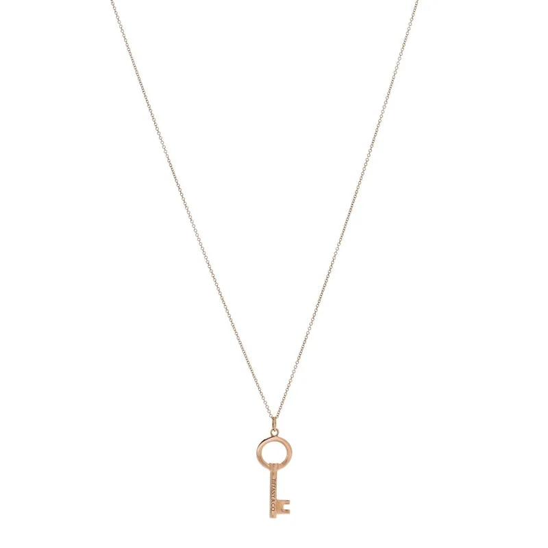 Tiffany & Co. — 18K Rose Gold Small Open Round Key — Jewelry — resale