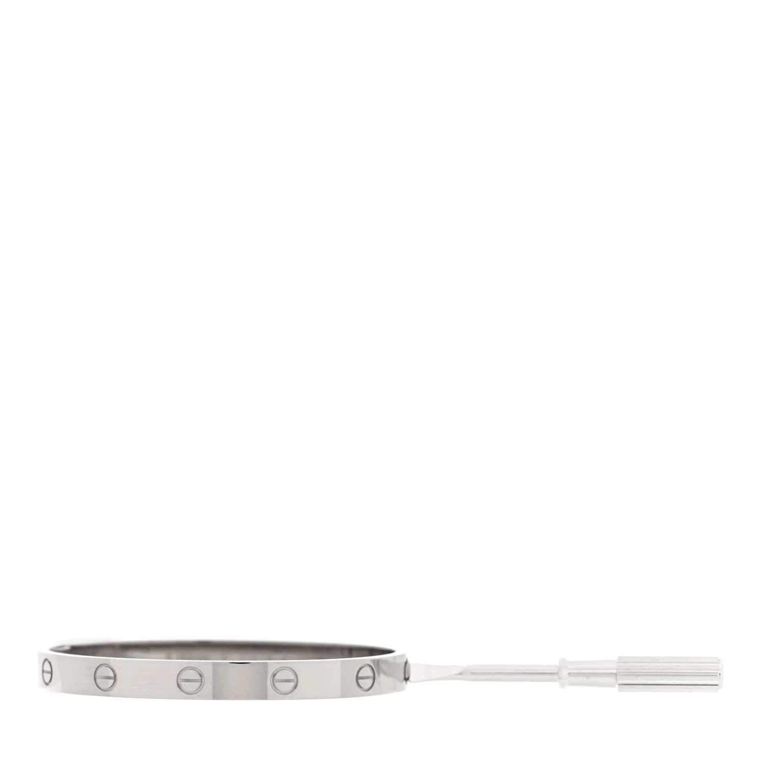 18K White Gold Love Single Screw 17 3
