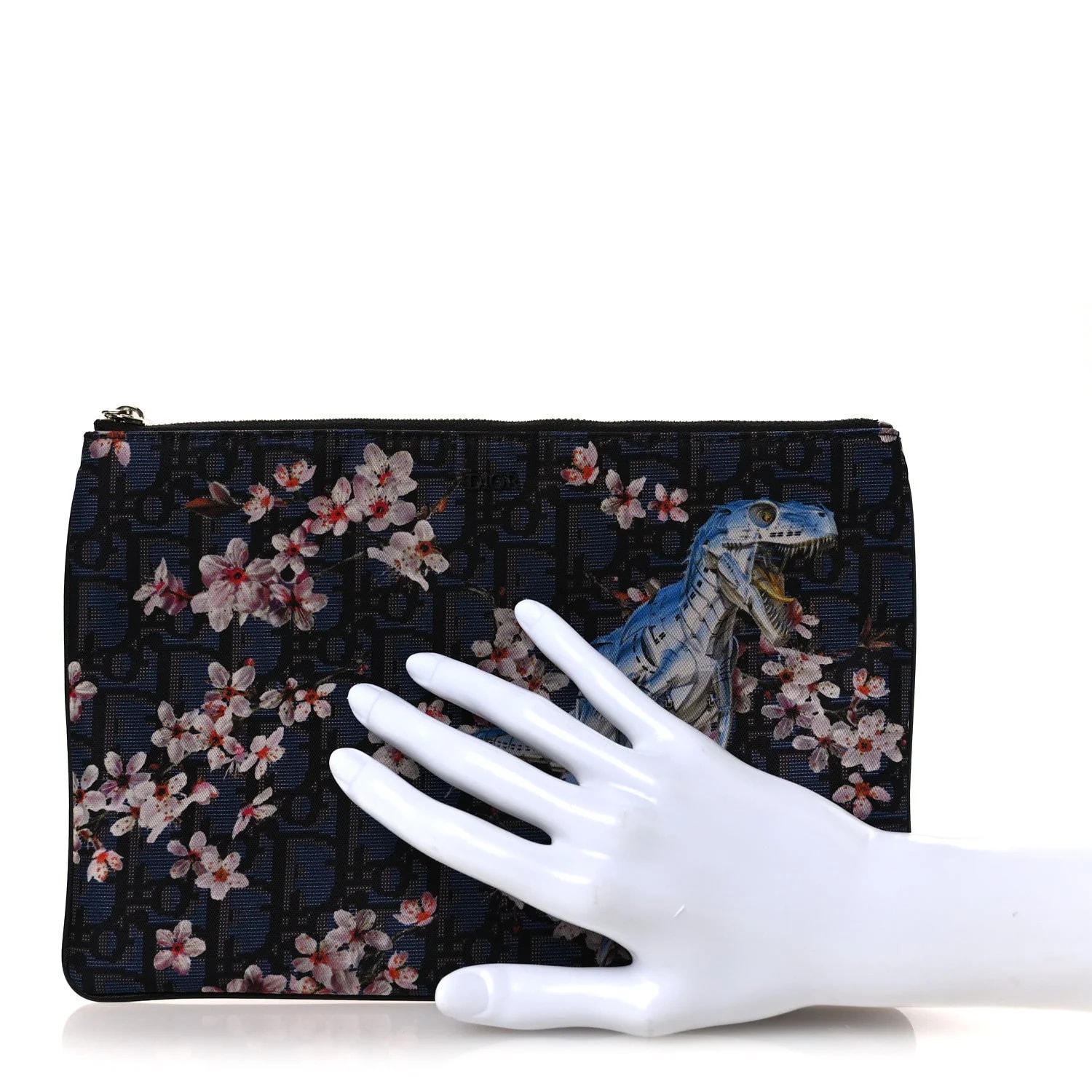 X Sorayama Grained Zipped Pouch 2