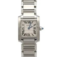 Cartier — Authentic Cartier Tank Française SM W51026Q3 Stainless Steel Quartz #270-00... — Watch — resale