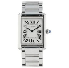 Cartier — Cartier Tank Must NEW 2026 Large White Roman Stainless Steel Butterfly Clasp — Watch — resale