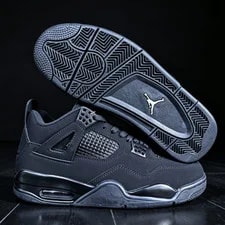 Jordan 4 Retro " Cat" Mid Top Basketball Shoes US Size 2