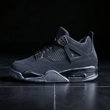 Jordan 4 Retro " Cat" Mid Top Basketball Shoes US Size 4