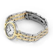 Cartier Panthère Vendôme SM W25030B6 Yellow Gold 24mm White Dial Quartz #TKW664 2