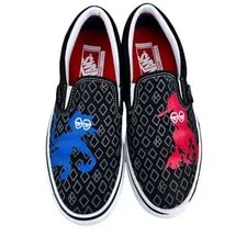 Vans — Vans Krooked By Natas X Ray Barbee Collab 8.5 Limited Edition — Sneaker — resale