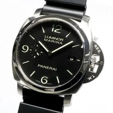 Panerai Luminor Marina 1950 3 Days PAM00312 Black SS Rubber Automatic S Watc 2