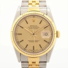 Rolex — Rolex Datejust 36 16233 Ss×yg AT Champagne-Face 3 Extra Links — Watch — resale