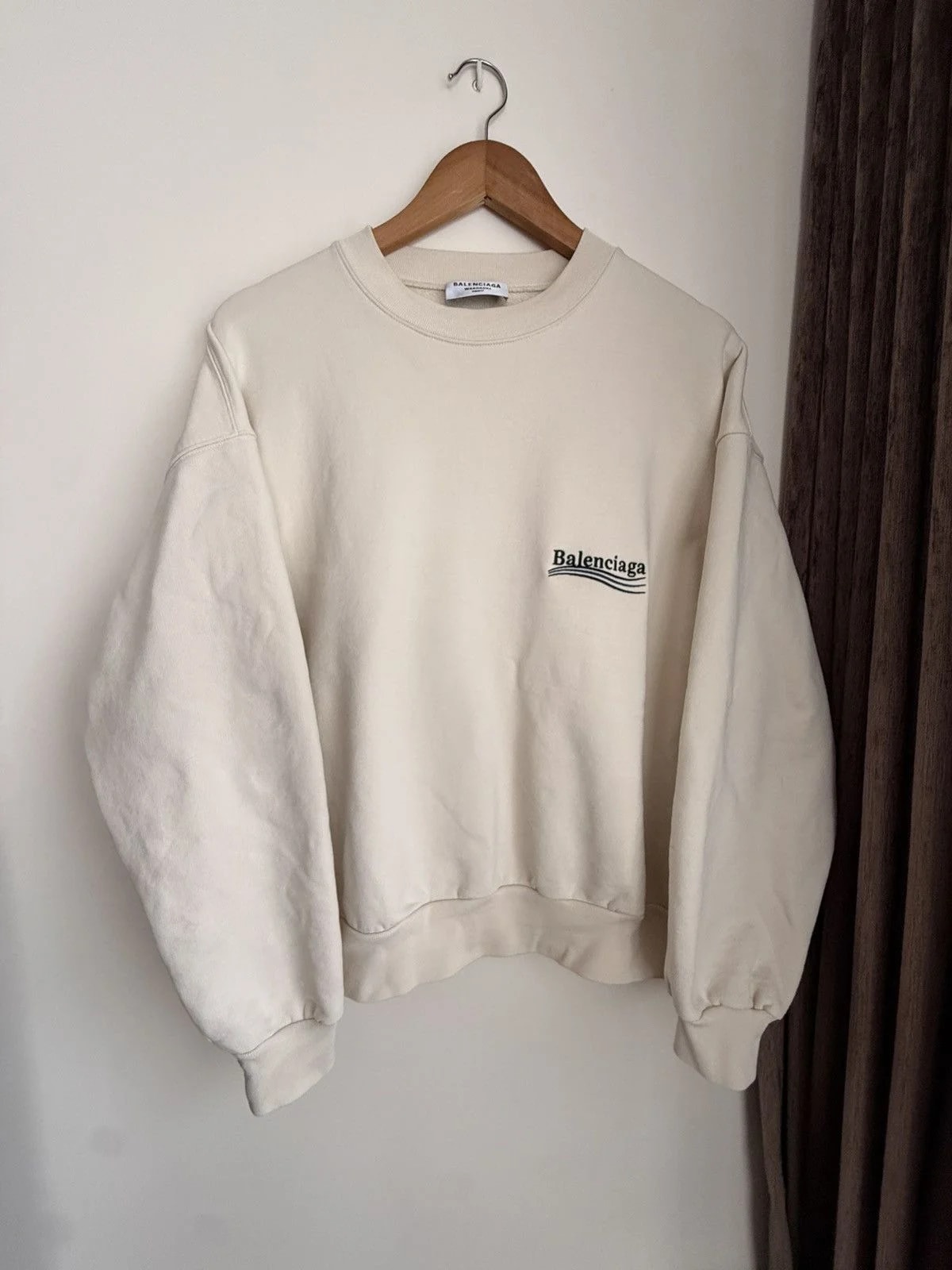 Balenciaga — Balenciaga Political Campaign Embroidered Sweatshirt – — streetwear — resale