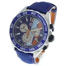 TAG Heuer CAZ101N.FC8243 Gulf Special Edition Formula 1 Chronograph Blue Dial SS 4