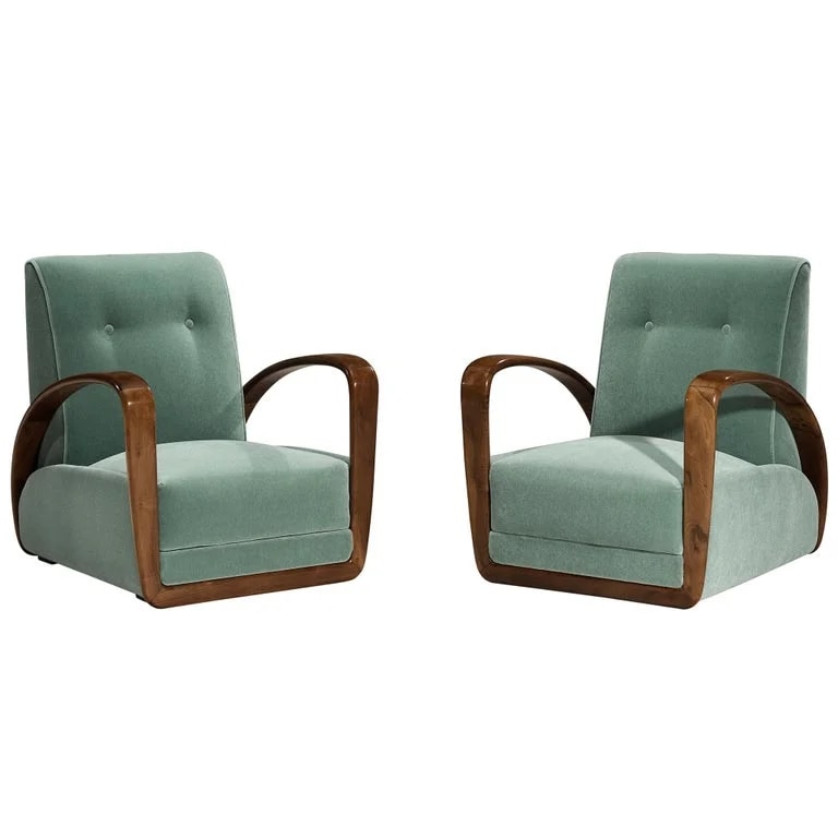 Osvaldo Borsani for Arredamenti Borsani Varedo Pair of Lounge — Furniture — resale