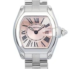 Cartier Roadster 2675 W62017V3 SS Pink Dial Quartz Lady's 30mm 2