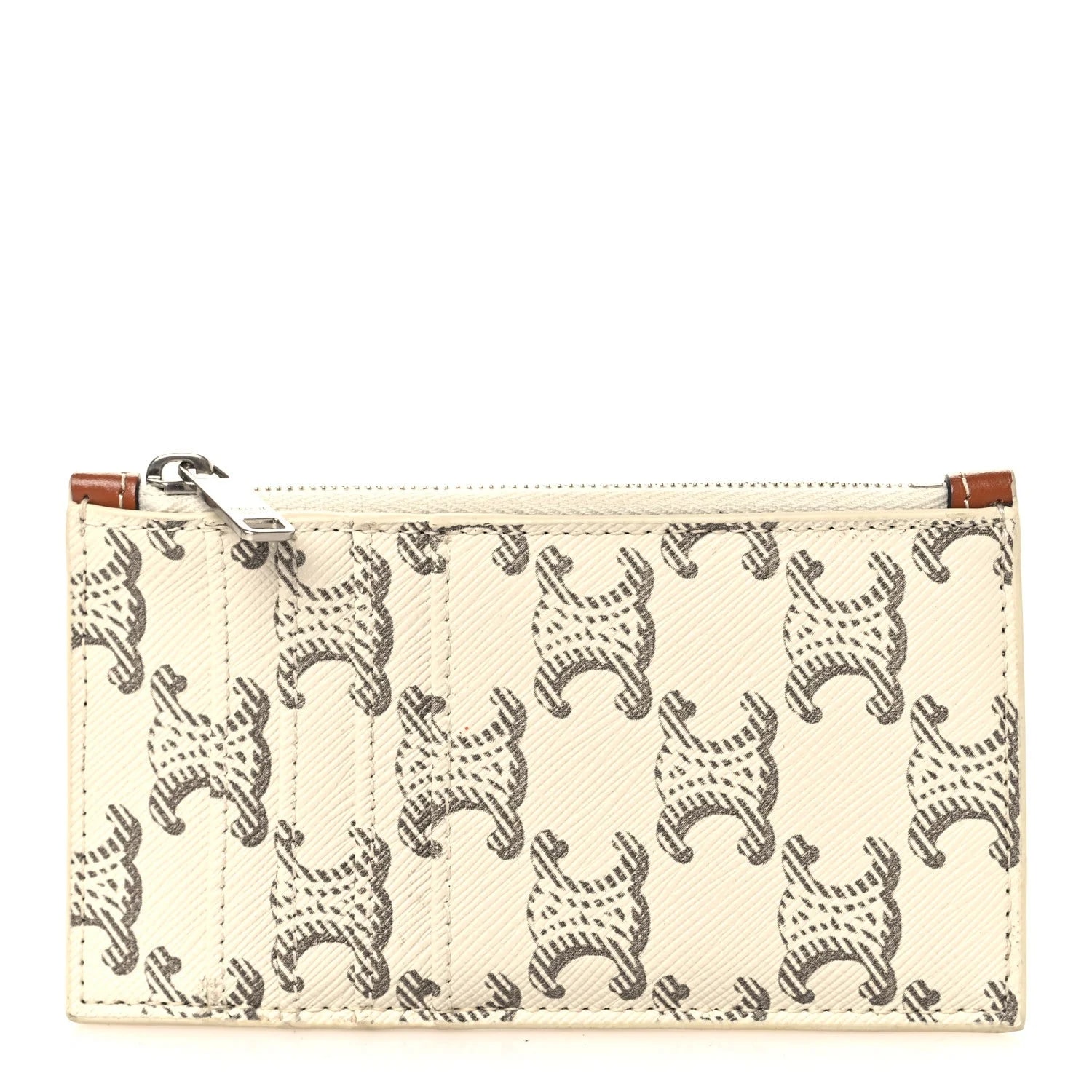 Celine — Triomphe Zipped Card Holder — Accessory — resale