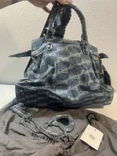 Balenciaga City Medium 2way Logo Fade Studs 2