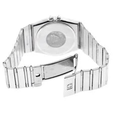 Omega Constellation YG Bezel White Dial Quartz Watch_955225 4