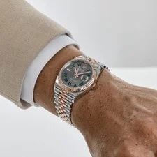 Rolex Datejust 36 126231 'Wimbledon' Stainless Steel Rose Gold Slate Dial 2