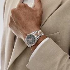 Rolex Datejust 36 126231 'Wimbledon' Stainless Steel Rose Gold Slate Dial 3