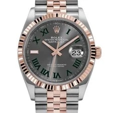 Rolex Datejust 36 126231 'Wimbledon' Stainless Steel Rose Gold Slate Dial 4