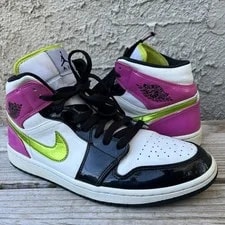 Air Jordan — Air Jordan 1 Shoes Size 10 SE Mid Cyber Active Mid — Sneaker — resale