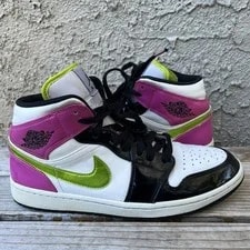 Air Jordan 1 Shoes Size 10 SE Mid Cyber Active Mid 3