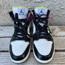 Air Jordan 1 Shoes Size 10 SE Mid Cyber Active Mid 4