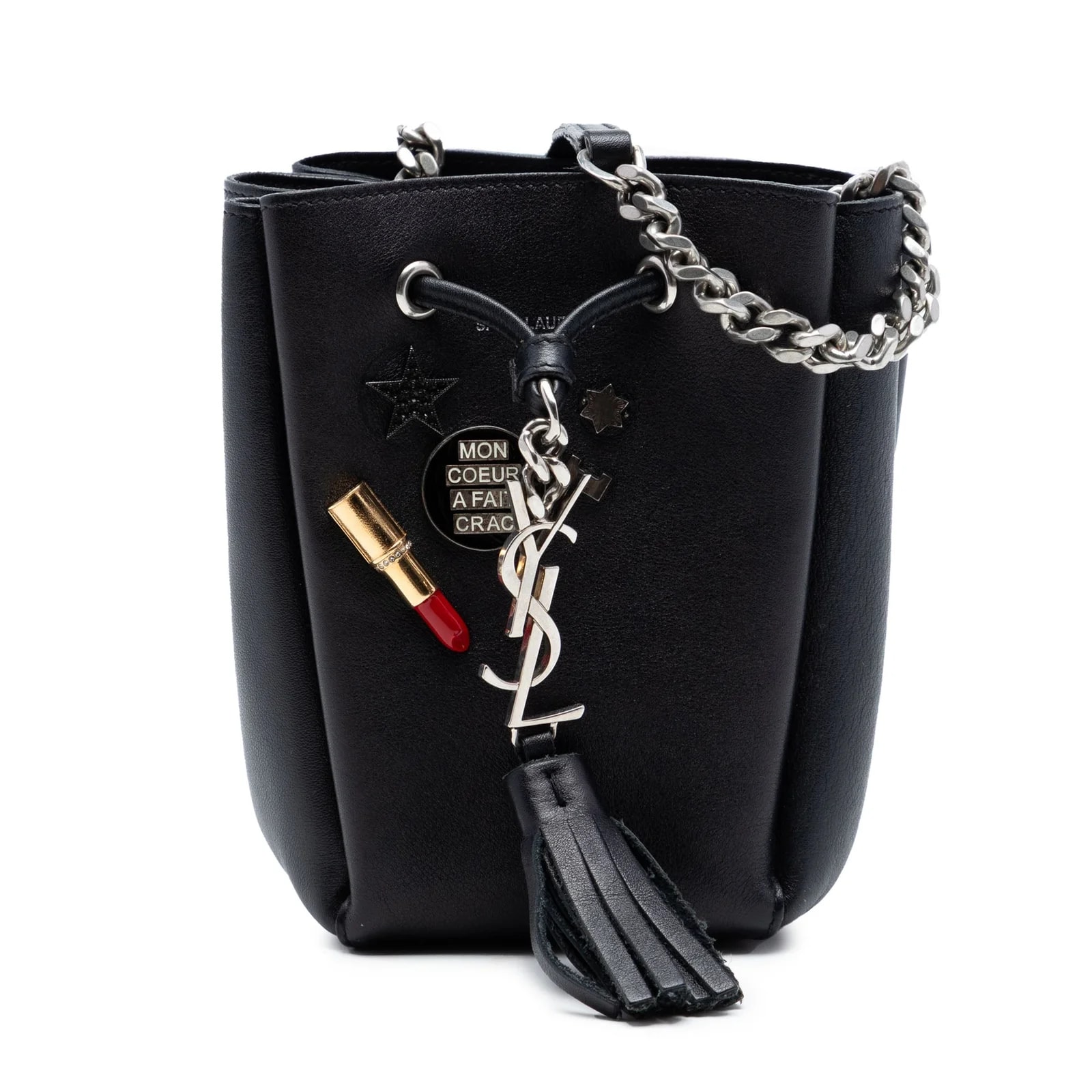 Saint Laurent — Mini Embellished Bourse Bucket — Handbag — resale
