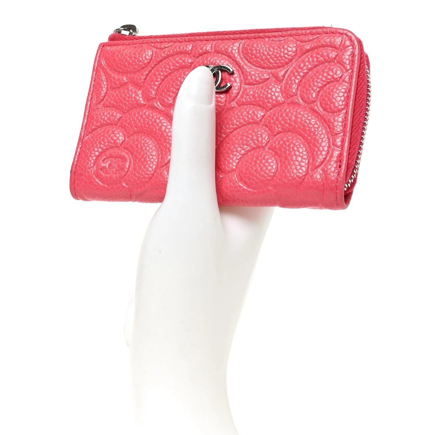 Camellia Embossed Key Holder Case 2