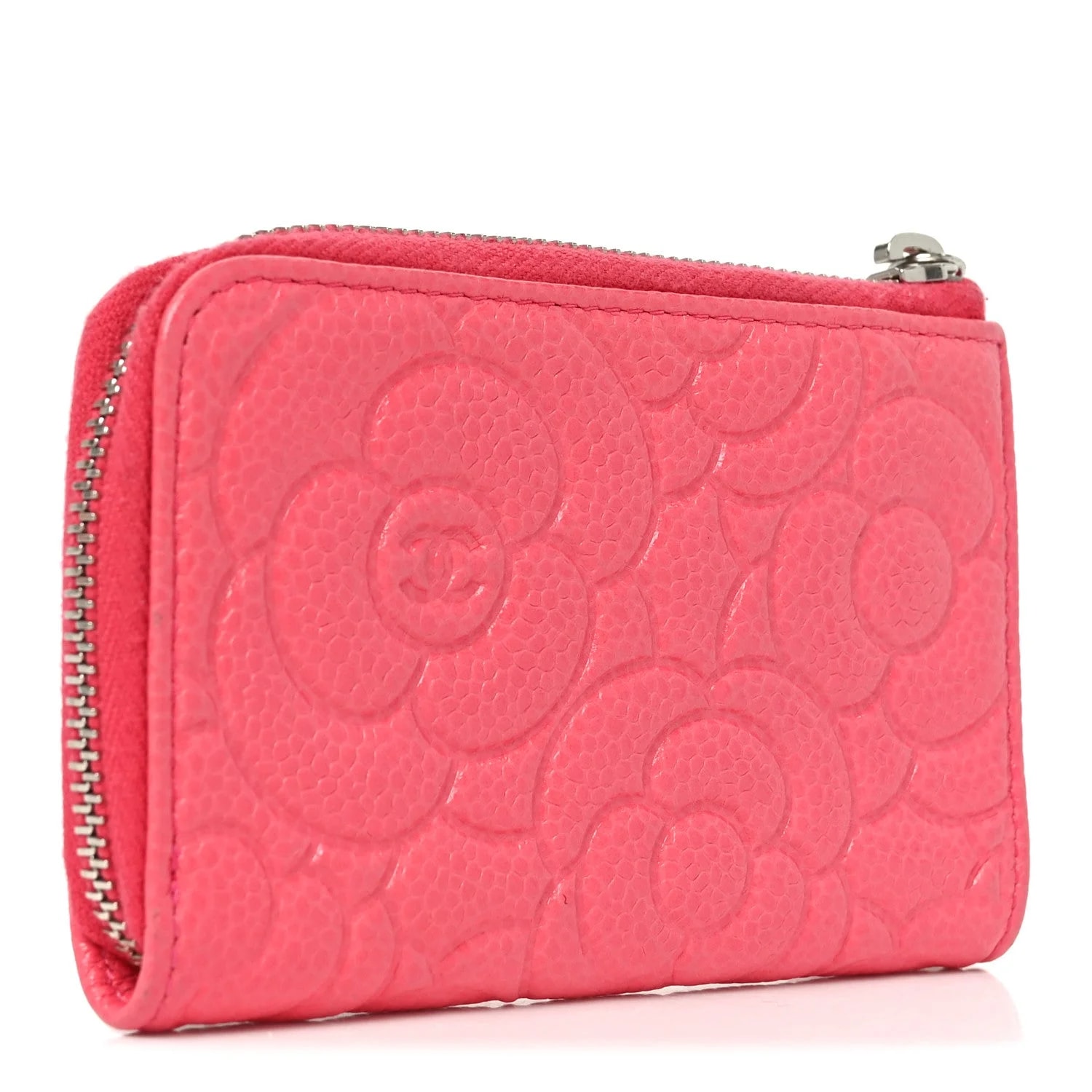 Camellia Embossed Key Holder Case 3