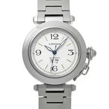 Cartier — Cartier Pasha C W31044M7 ( 2475) 35mm Stainless Steel White #WW7240 — Watch — resale