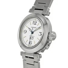 Cartier Pasha C W31044M7 ( 2475) 35mm Stainless Steel White #WW7240 2