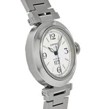 Cartier Pasha C W31044M7 ( 2475) 35mm Stainless Steel White #WW7240 3