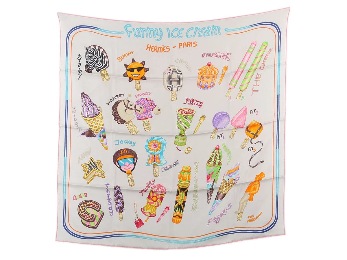 Hermès — Hermès Funny Ice Scarf 70cm — Accessory — resale