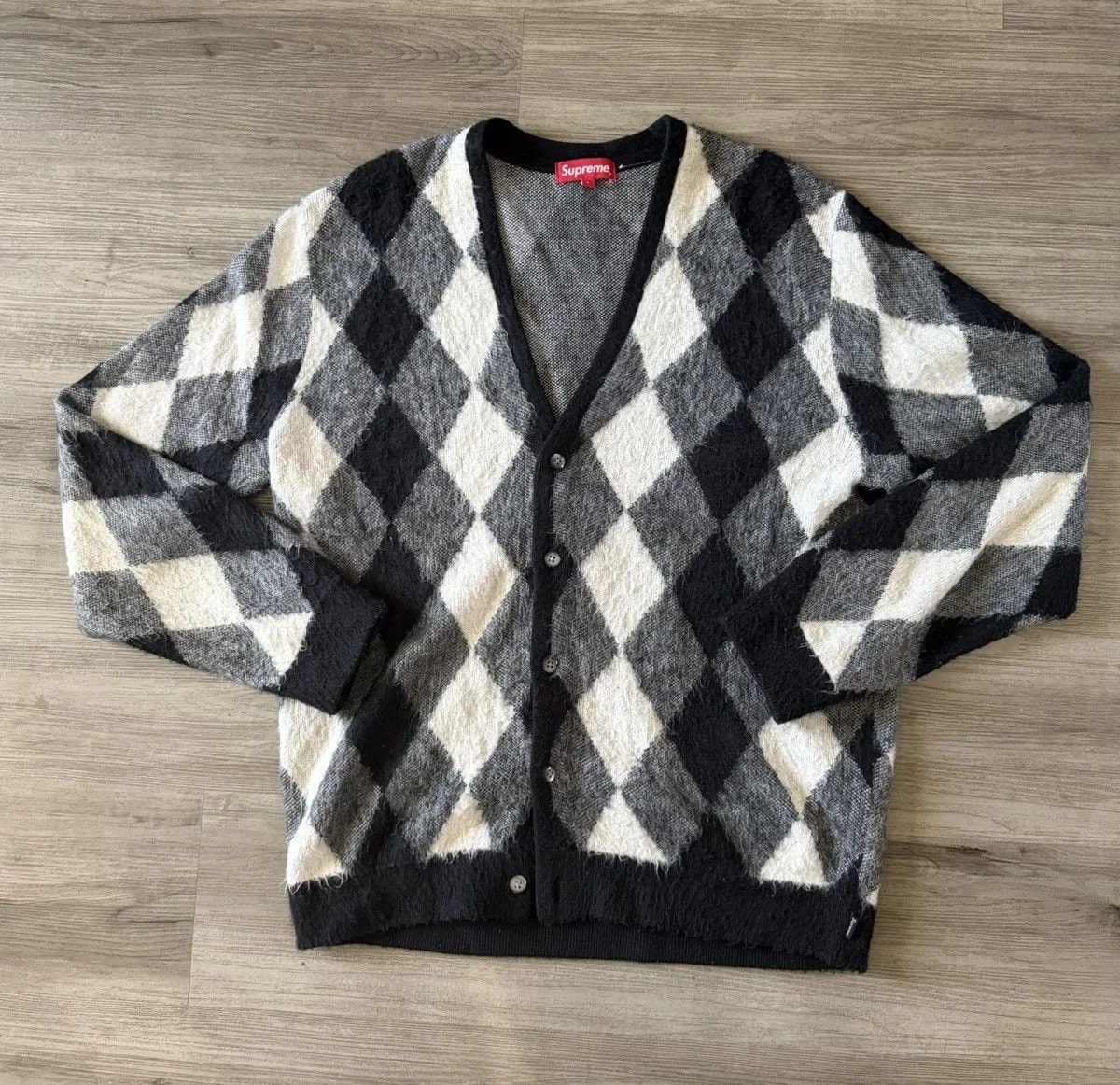 Supreme — Supreme Argyle Cardigan — streetwear — resale